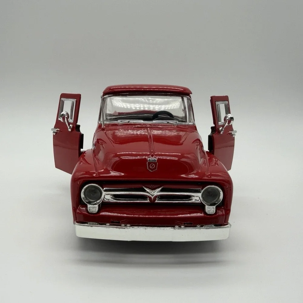 Red 1956 Ford F-100 Pickup Truck 1/24 Scale